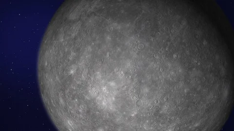The planets in space - Mercury, Animation, Version1 Stock Footage 92667710