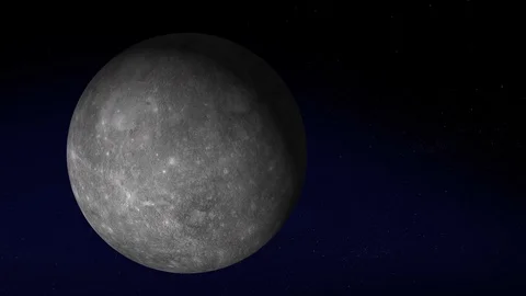 The planets in space - Mercury, Animation, Version3 Stock Footage 92802421