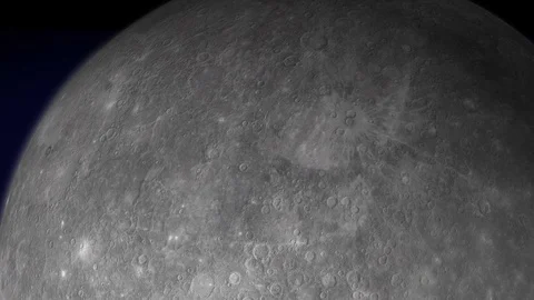 The planets in space - Mercury, Animation, Version4 Stock Footage 92966982