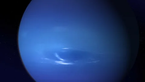 The planets in space - Neptune, Animation, Version1 Stock Footage 92737900