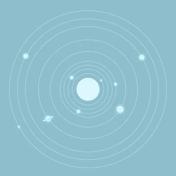 Planets squared Stock-Illustration