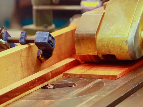 Planing machine wood. Stock Footage 72495036