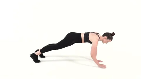 Plank up and down Stock Footage 166294111