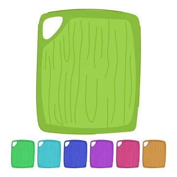 Plank chopping board vector cartoon graphic Stock Illustration