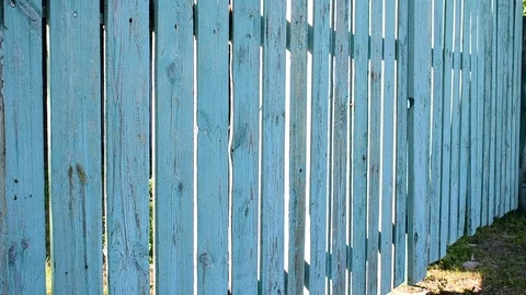 Plank fence Stock Footage 116478288