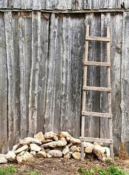 Plank wall Stock Photos