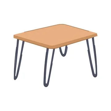 Plank wood table cartoon vector illustration Ilustración de archivo