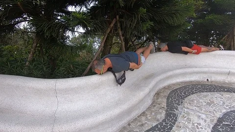 Planking lying down game 스톡 동영상 127514376