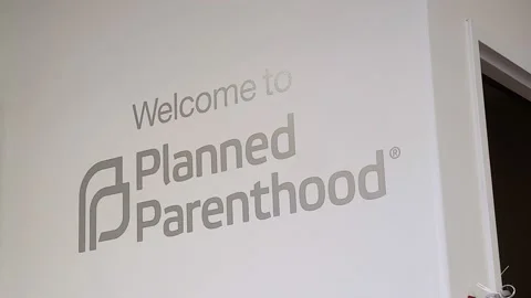 Planned Parenthood Signage Stock Footage 161365419