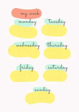 Planner, to do list. Realistic vector illustration. Stock Illustration