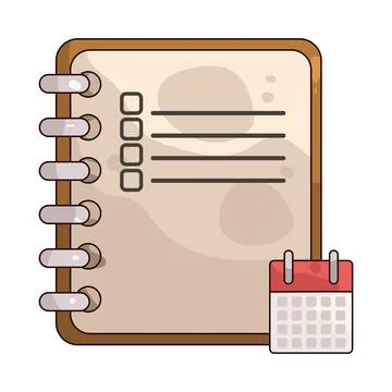 Planner illustration Stock Illustration