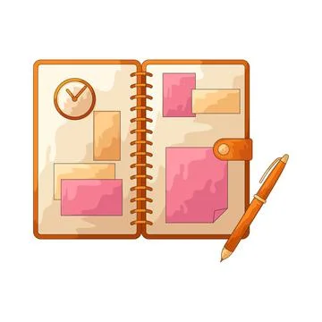 Planner illustration Stock Illustration