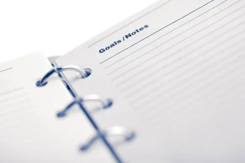 Planner isolated Foto stock