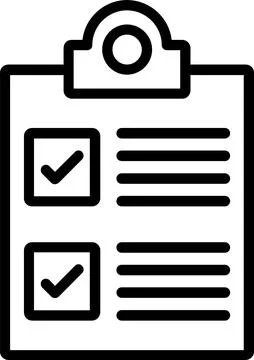 Planner Line Icon Design Stock Illustration