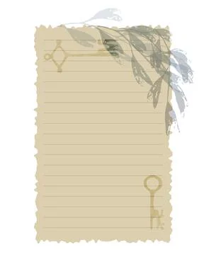 Planner minimalistic note-taking planner, collage. Lined field for notes, ideas Stock Illustration
