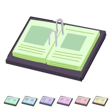 Planner office calendar vector cartoon graphic イラスト素材