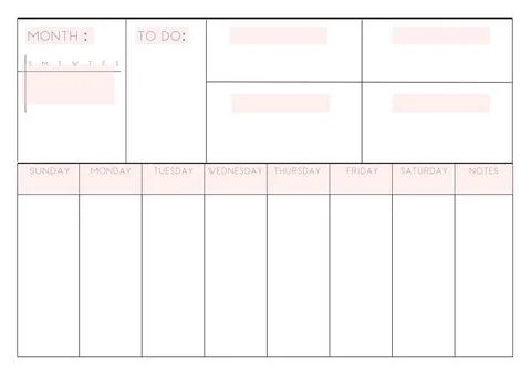 Planner writing sheets vector Stock Illustration