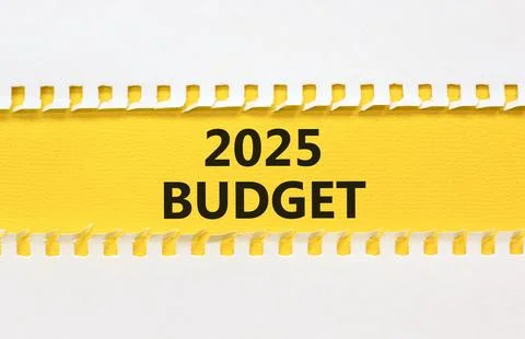 Planning 2025 budget new year symbol. Concept words 2025 Budget on beautifu.. Stock Photos