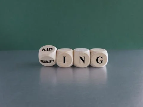 Planning and prioritizing symbol. Stock Photos