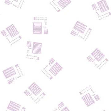 Planning and reporting glyph seamless pattern Illustrazione stock