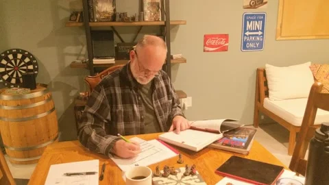 Planning the Big Game Stock Footage 139346662