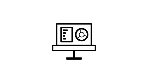 Planning board of goal planning icon animation isolated on white background Vidéo 341669662