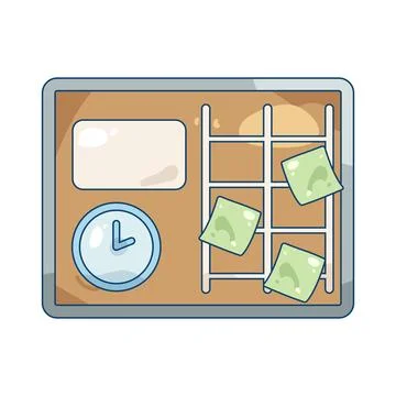 Planning board Stock Illustration