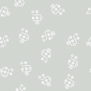 Planning business strategy line vector seamless pattern Illustrazione stock