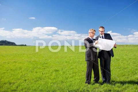 Planning businessmen Stock Photos