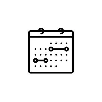 Planning Calendar Iterations for a Structured Schedule Stock Illustration