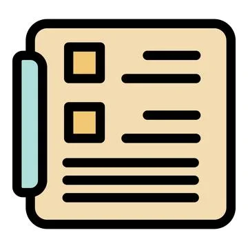 Planning checklist with checkboxes and text lines representing task managemen Stockillustratie