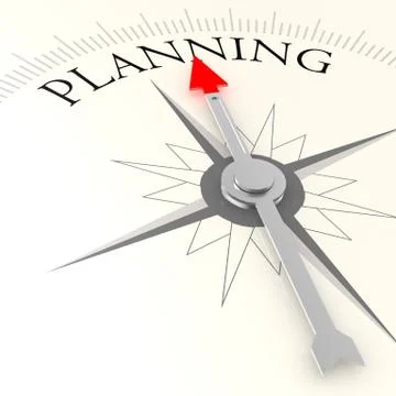 Planning compass Stock-Illustration