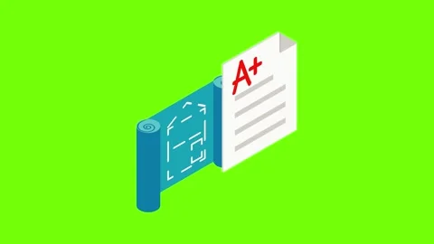 Planning construction icon animation Stock Footage 152575676