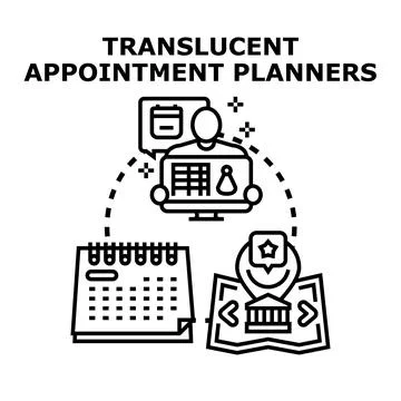 Planning events and scheduling appointments concept Stock Illustration