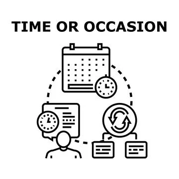 Planning events and scheduling important occasions concept Stock Illustration