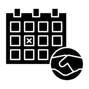 Planning Glyph Icon Stock Illustration