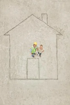 Planning a house Stock Photos