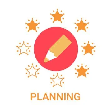 Planning Icon Business Strategy Development Banner イラスト素材