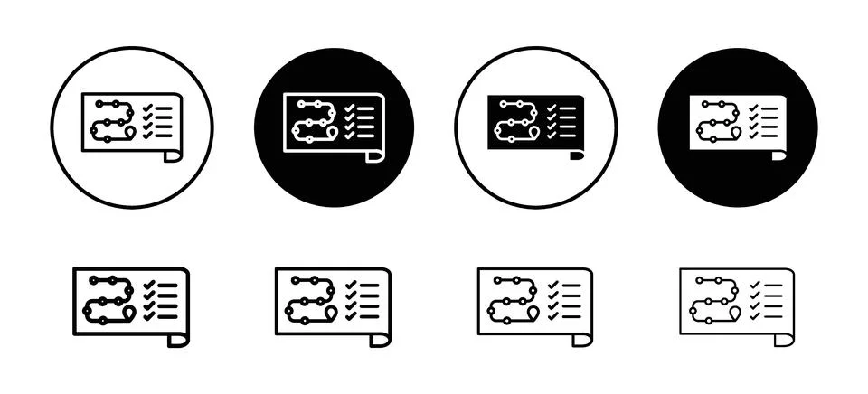 Planning icon 스톡 일러스트