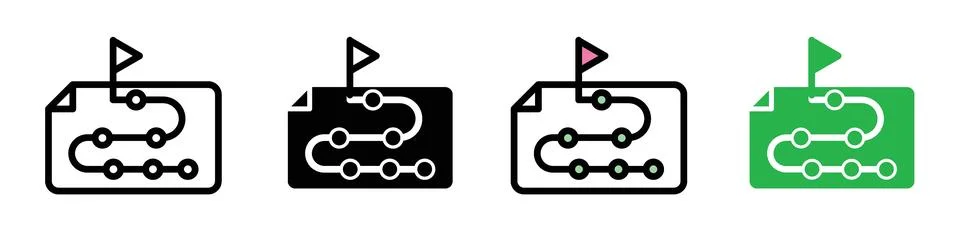 Planning icon Stock Illustration