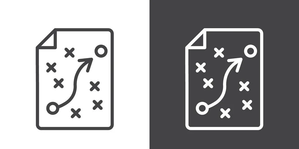 Planning icon Stock Illustration