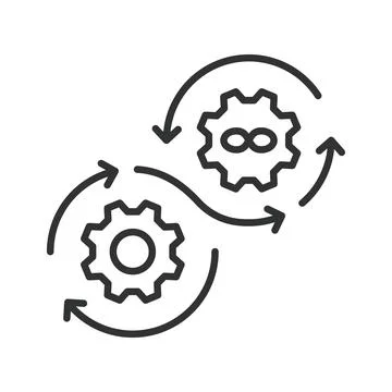 Planning icon in line design. planning, organization, agile, management, task Stock Illustration