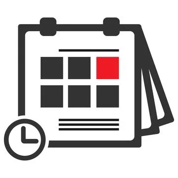 Planning Important Dates Tracking Time Stock Illustration