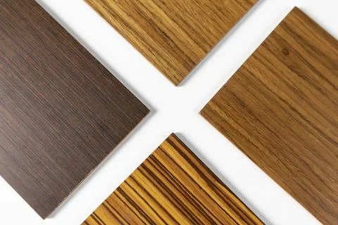 Planning, interior materials,Laminate and real wood board materials are use.. Stock Photos