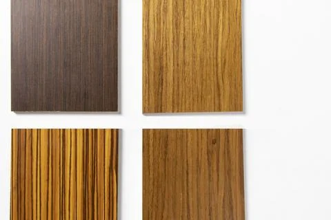 Planning, interior materials,Laminate and real wood board materials are use.. Stock Photos