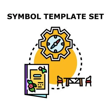 Planning journey with event menu and outdoor dining Stock Illustration