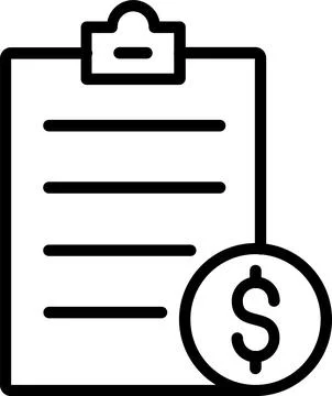 Planning Line Icon Design Stock Illustration