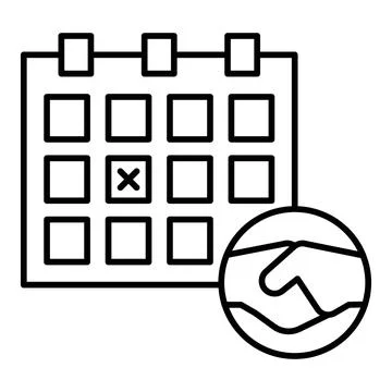 Planning Line Icon Stock Illustration