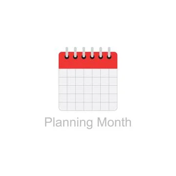Planning Month a1 Logo concept, branding, creative simple icon Stock Illustration
