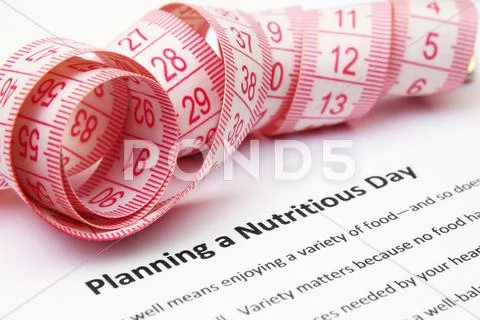 Planning a nutritious day Stock Photos